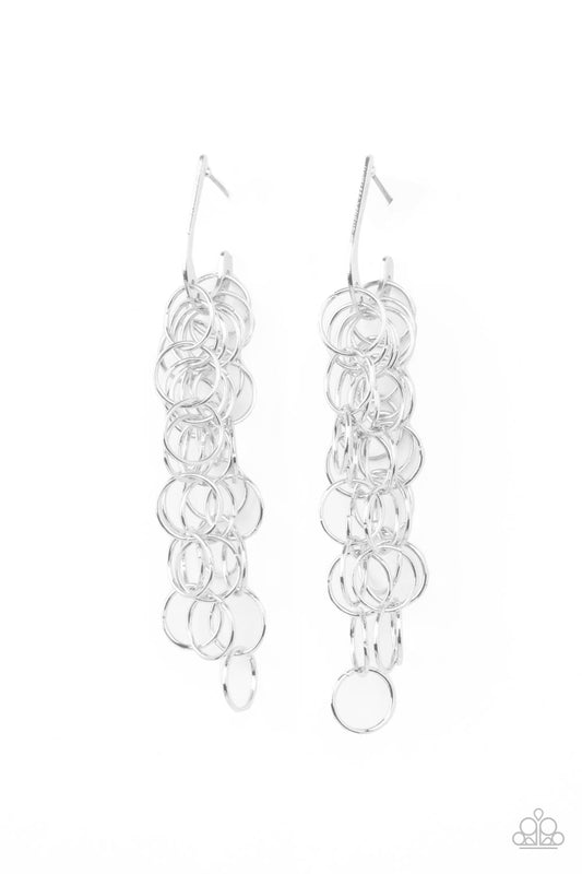 Long Live The Rebels Silver-Earrings
