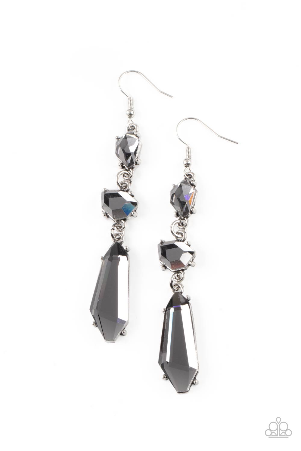 Sophisticated Smolder Silver-Earrings