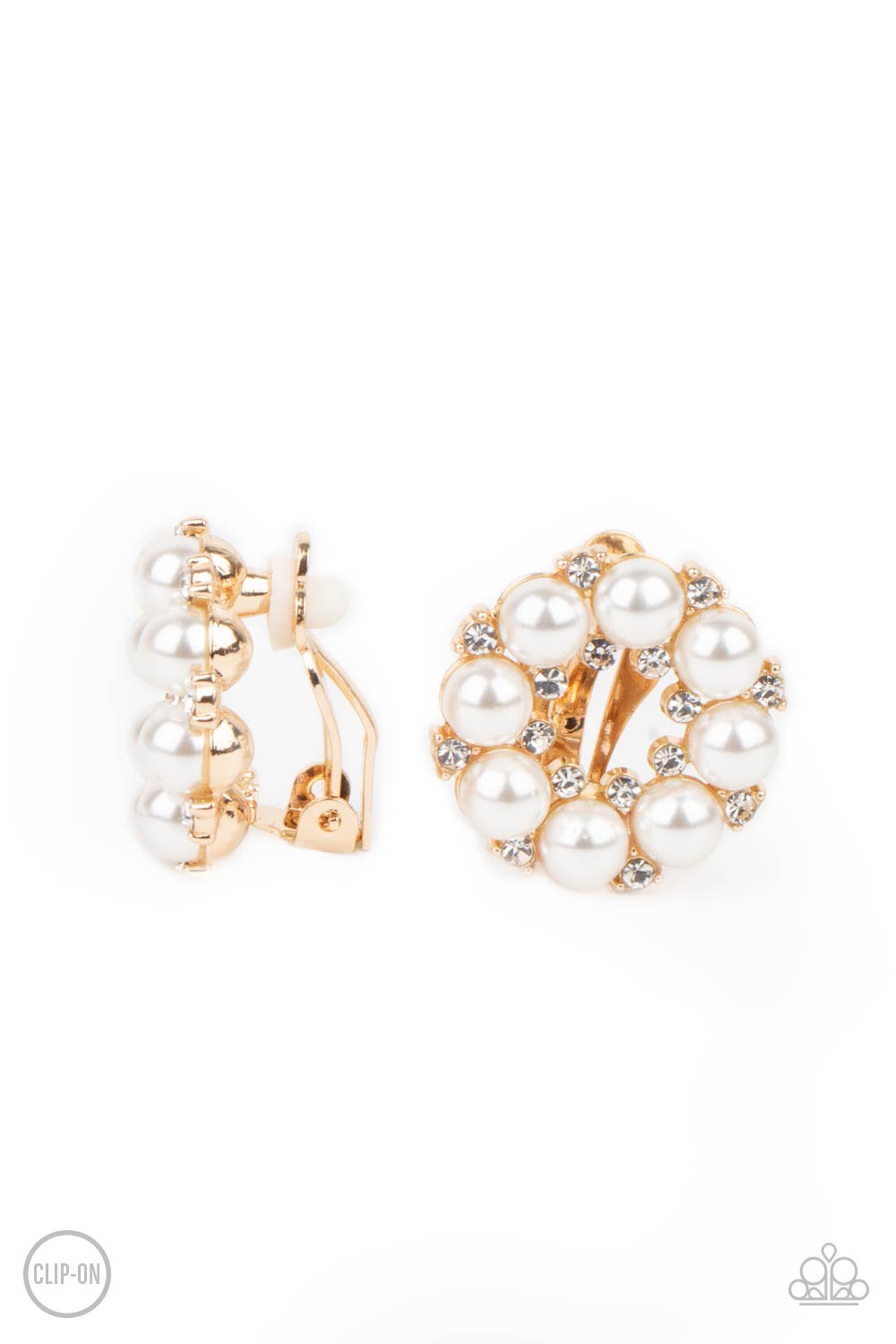 Roundabout Ritz Gold Clip-On-Earrings