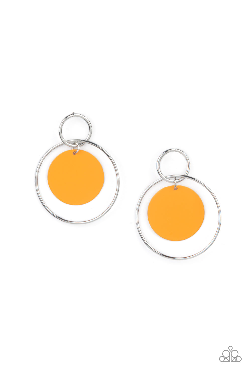 POP, Look, and Listen Orange-Earrings