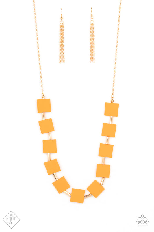 Hello, Material Girl Orange-Necklace