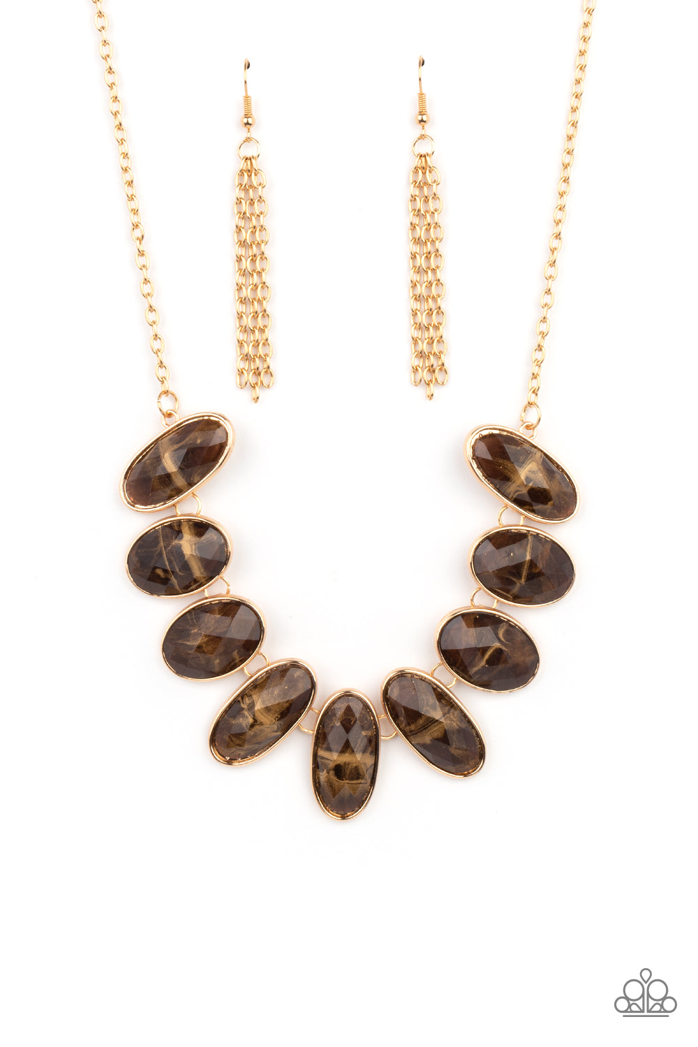 Elliptical Episode Brown-Necklace