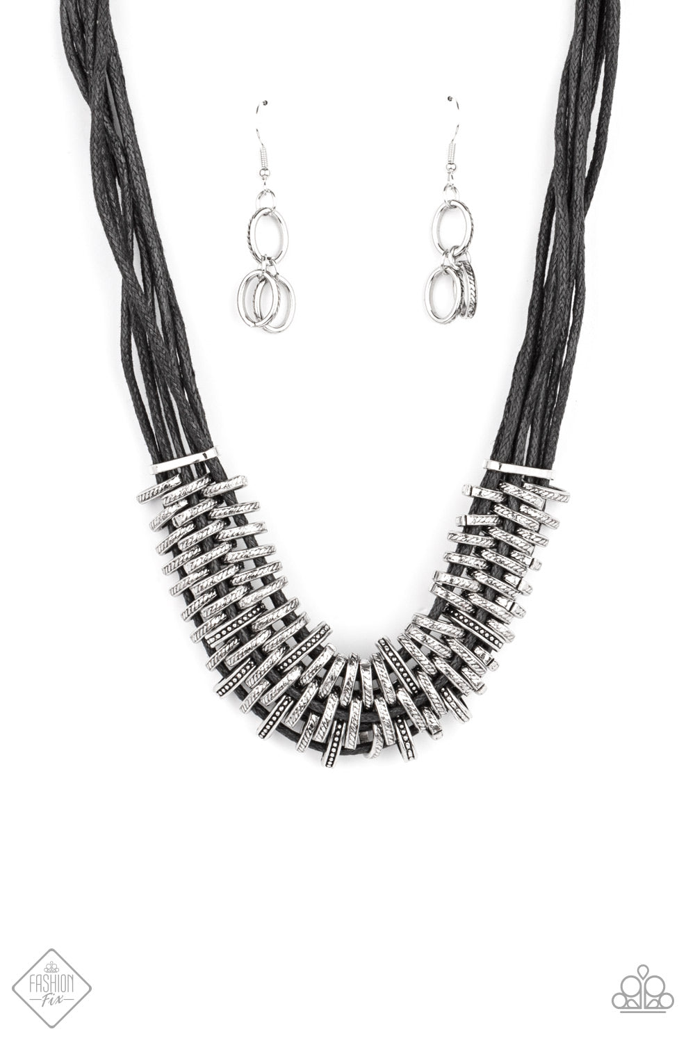 Lock, Stock, and SPARKLE Black-Necklace