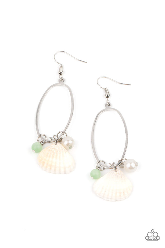This Too SHELL Pass Green-Earrings