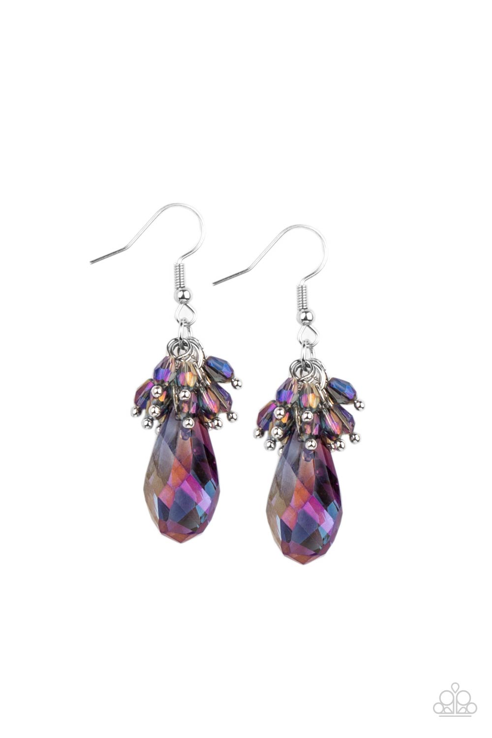 Well Versed in Sparkle Purple-Earrings