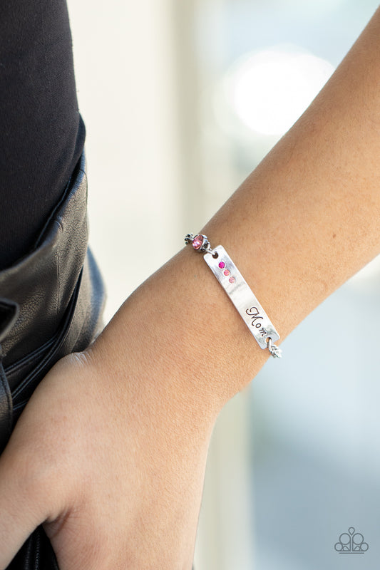 Mom Always Knows Pink-Bracelet