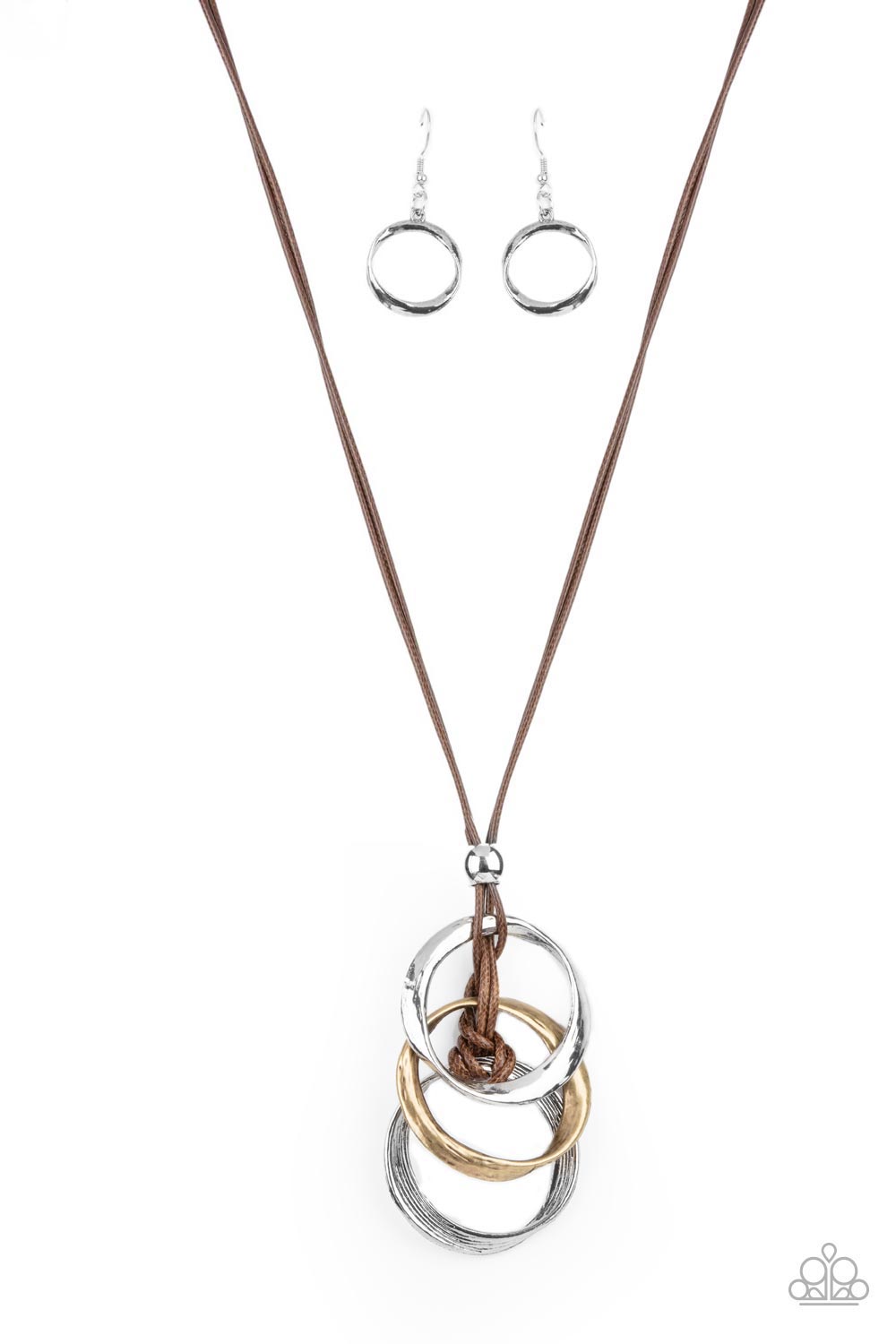 Harmonious Hardware Brown-Necklace