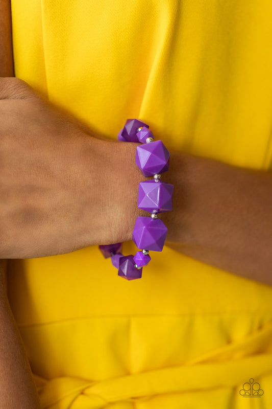 Trendsetting Tourist Purple-Bracelet