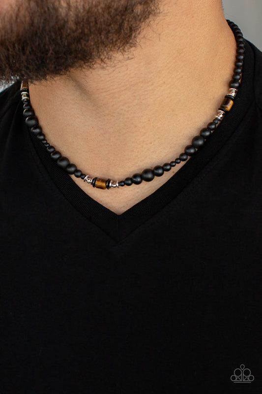 Stone Synchrony Brown-Urban Necklace