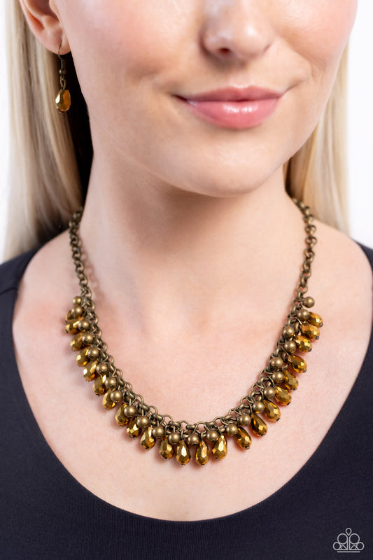 Metro Monarchy Brass-Necklace