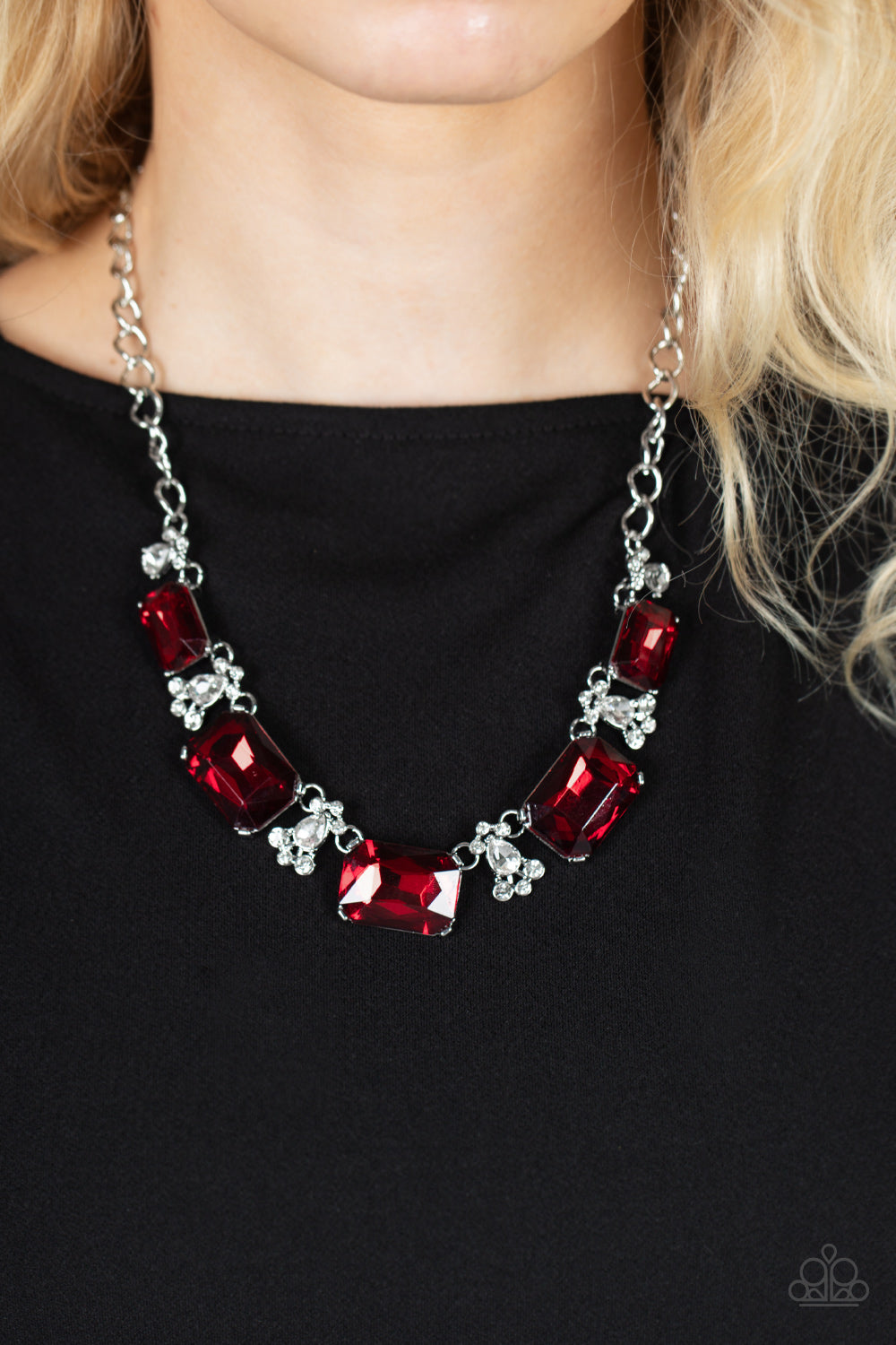 Flawlessly Famous Red-Necklace