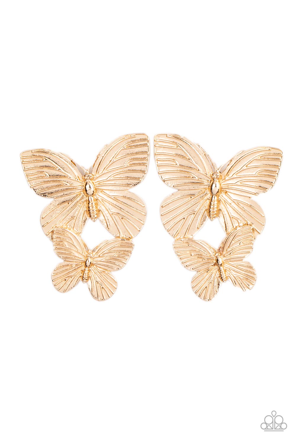 Blushing Butterflies Gold-Earrings