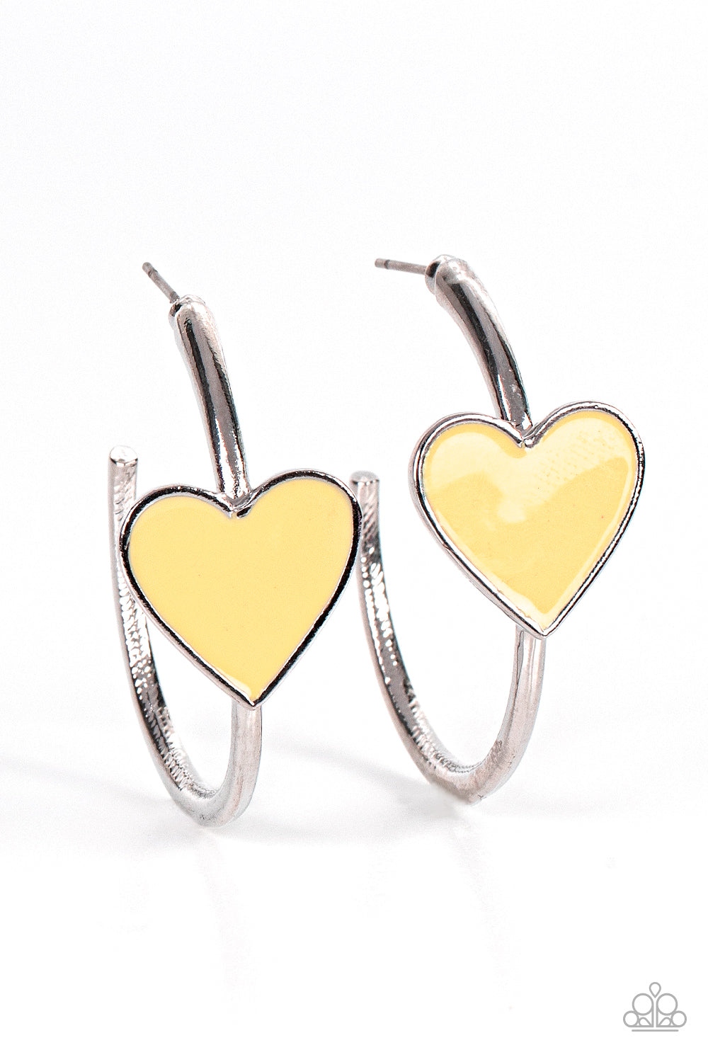 Kiss Up Yellow-Earrings