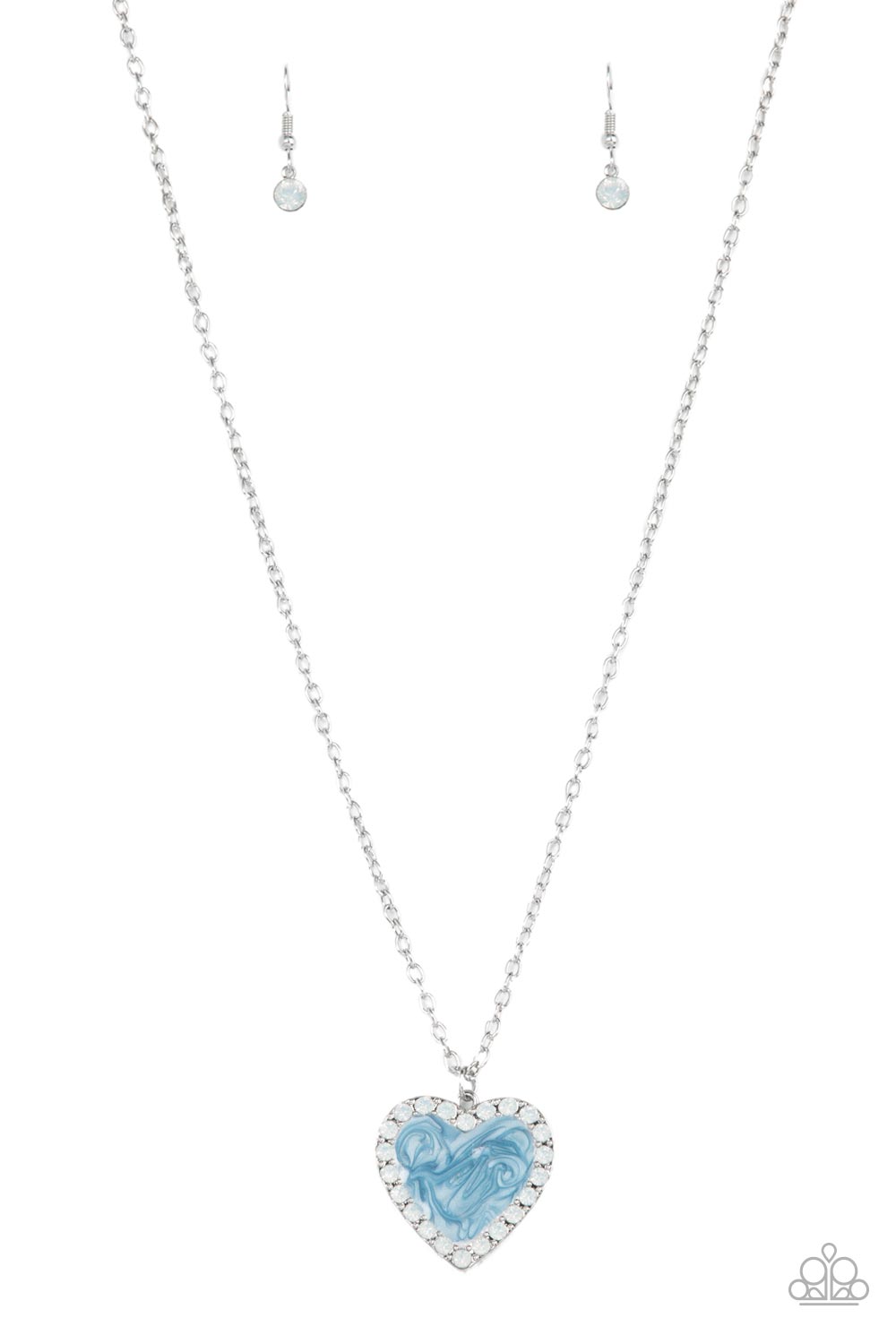 Heart Full of Luster Blue- Necklace