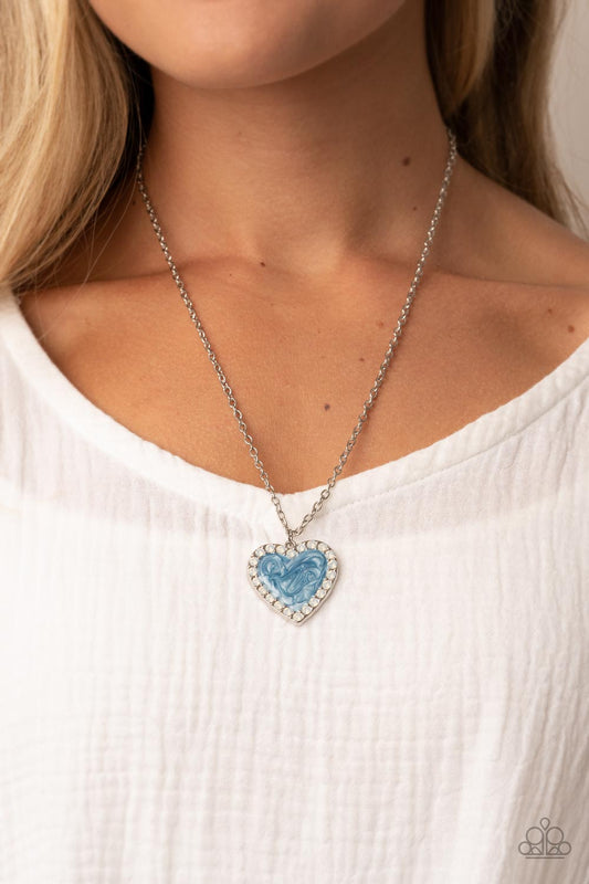 Heart Full of Luster Blue- Necklace