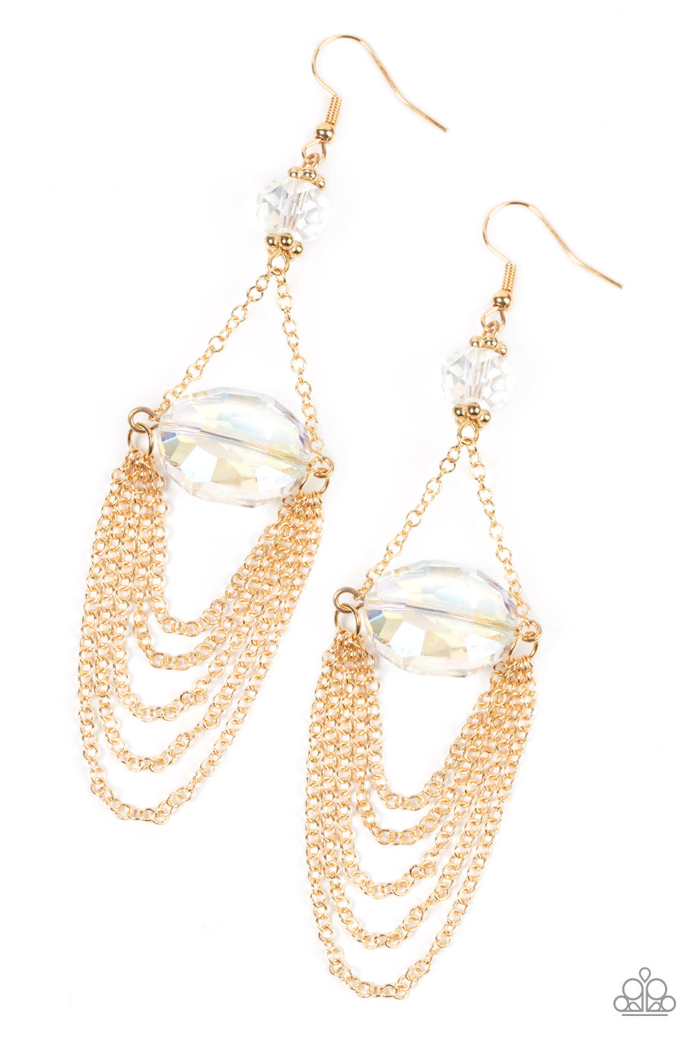 Ethereally Extravagant Gold-Earrings
