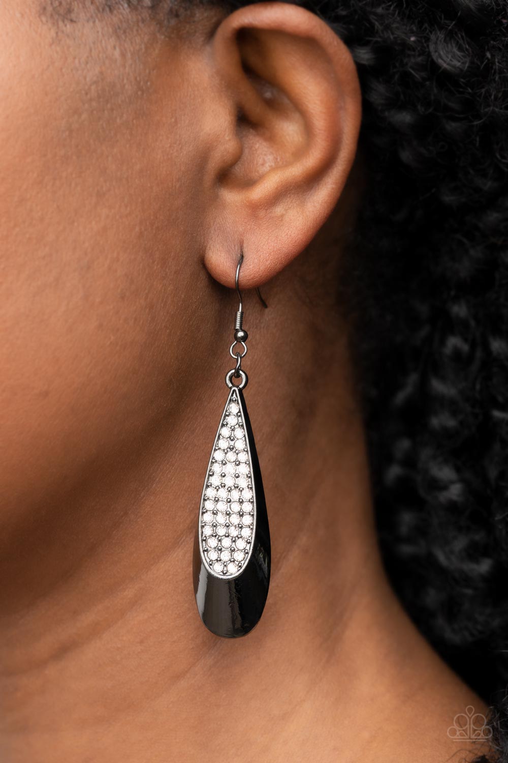 Prismatically Persuasive Black-Earrings