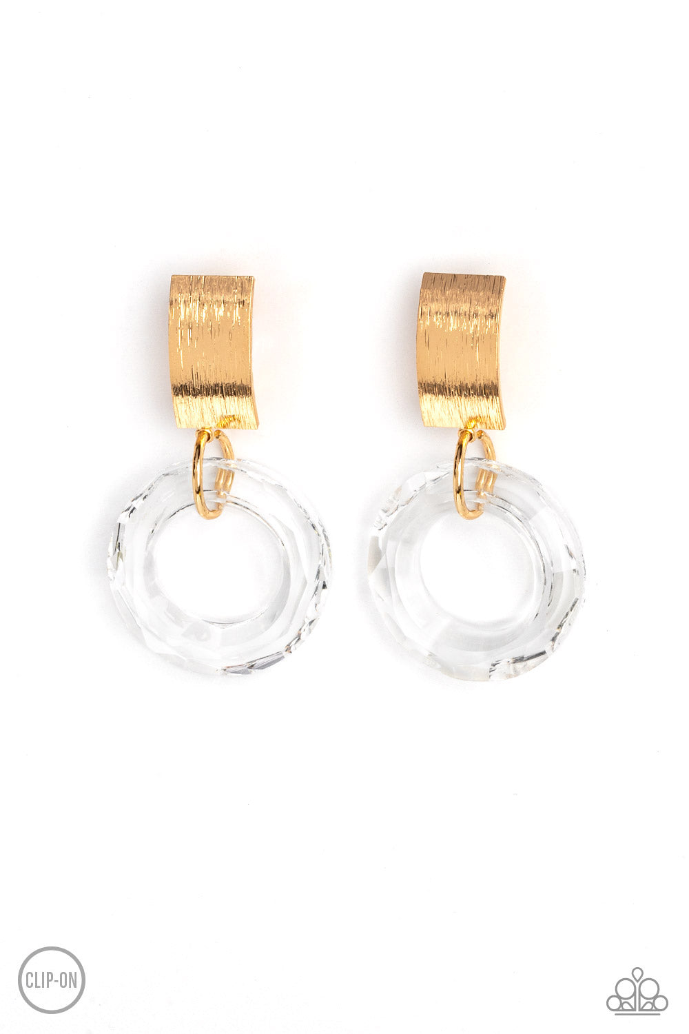 Clear Out! Gold Clip Earrings