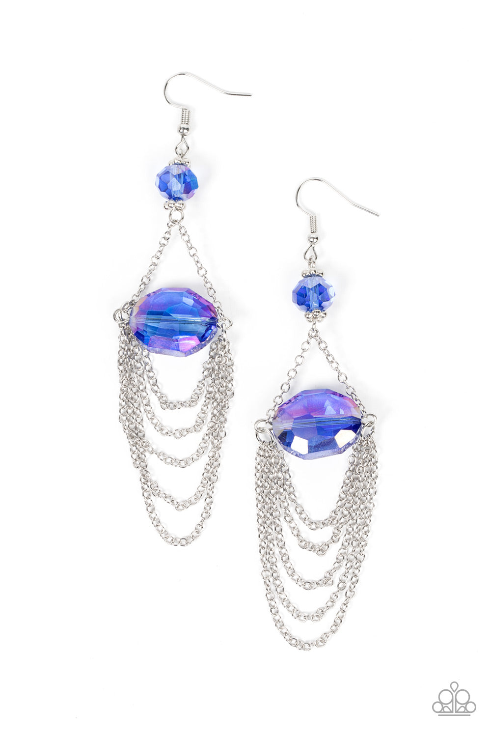 Ethereally Extravagant Blue-Earrings