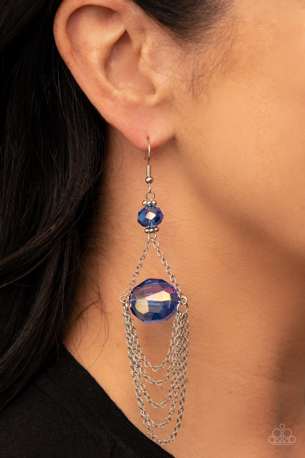 Ethereally Extravagant Blue-Earrings