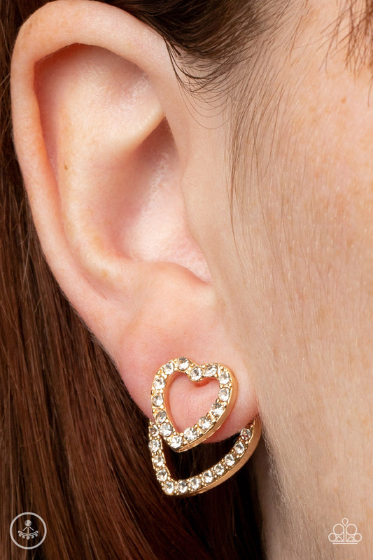Ever Enamored Gold-Earrings