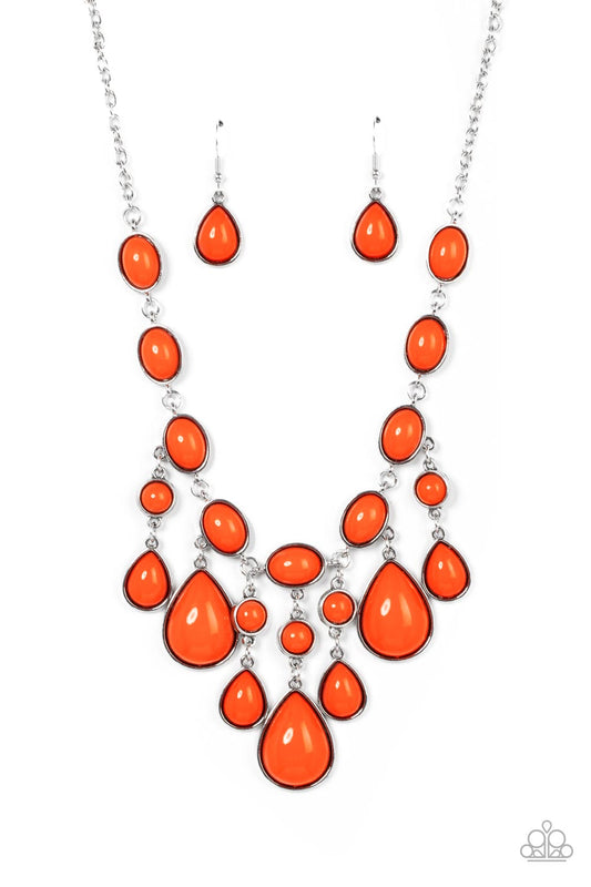 Mediterranean Mystery Orange-Necklace