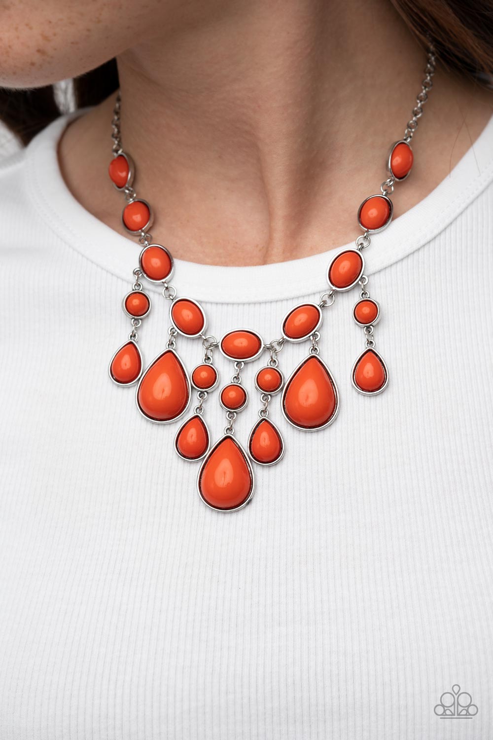 Mediterranean Mystery Orange-Necklace