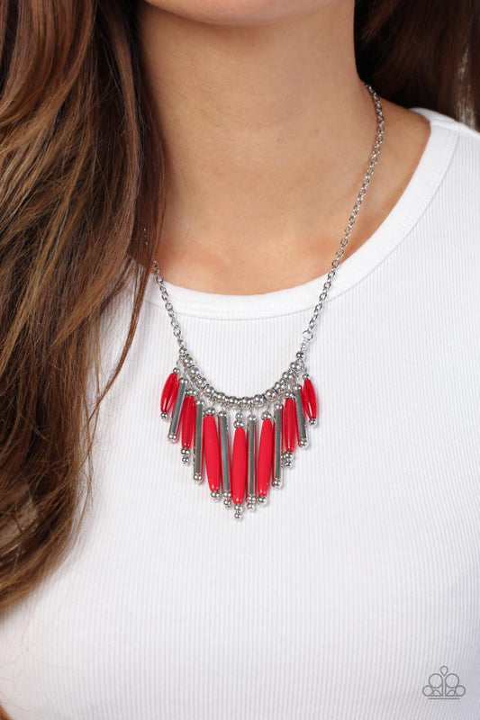 Bohemian Breeze Red-Necklace