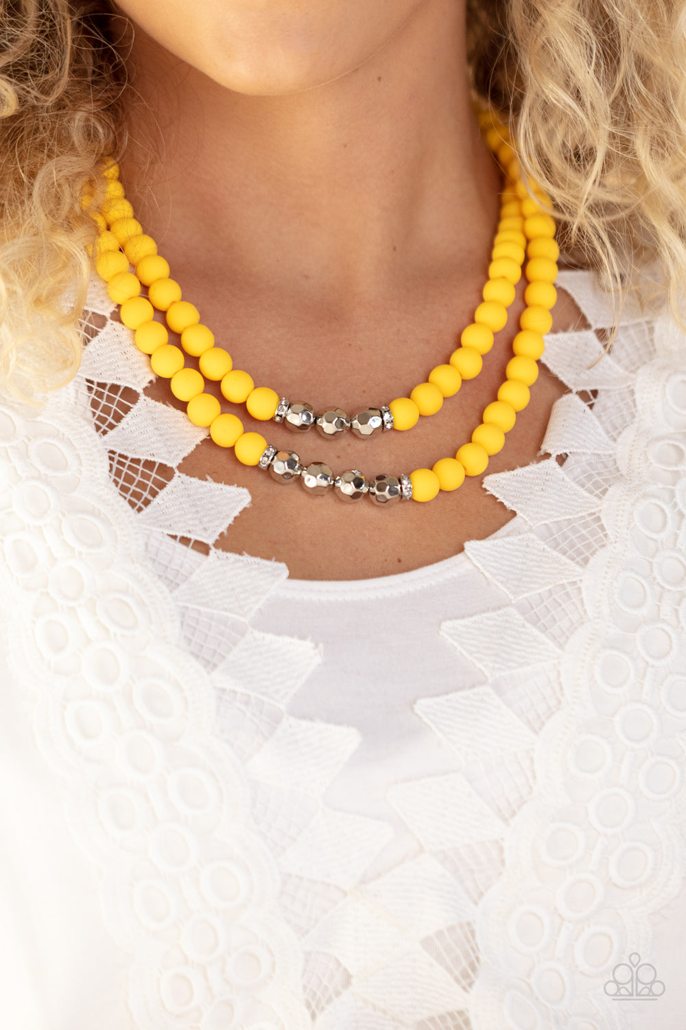 Summer Splash Yellow-Necklace
