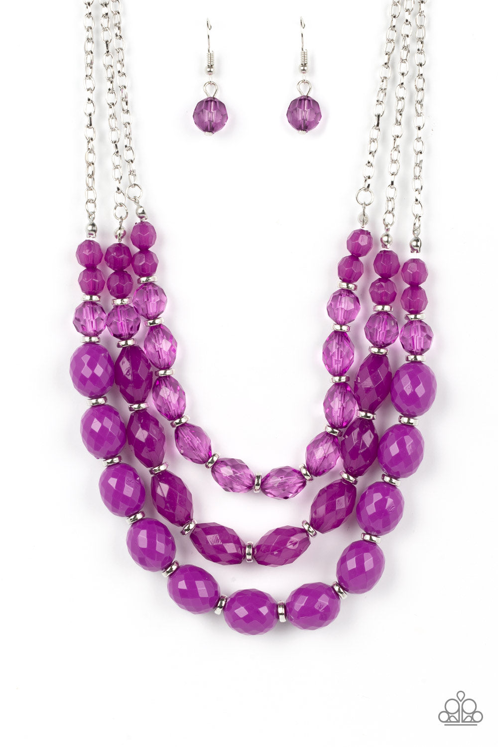 Tropical Hideaway Purple-Necklace