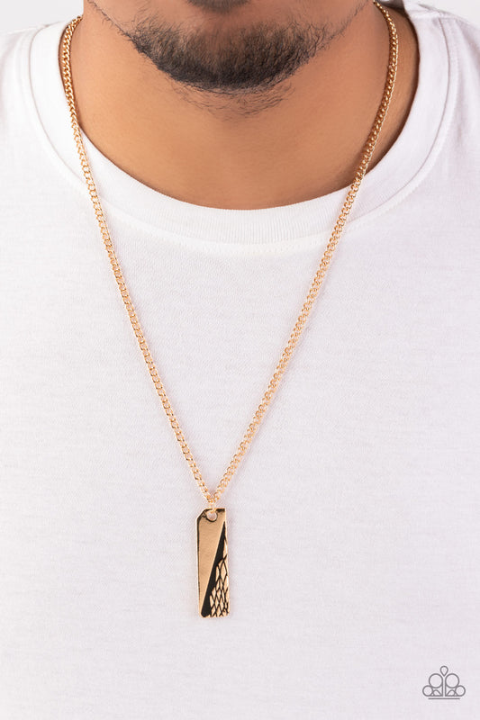 Tag Along Gold-Urban Necklace