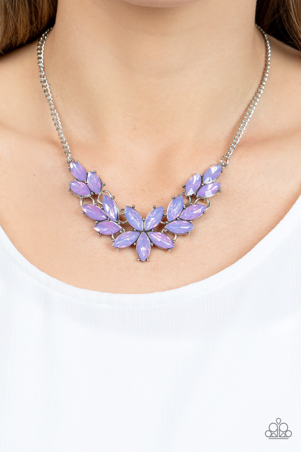 Ethereal Efflorescence Purple-Necklace