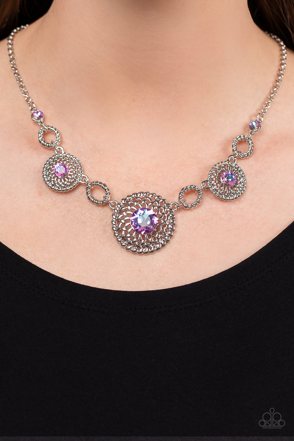 Cosmic Cosmos Purple-Necklace