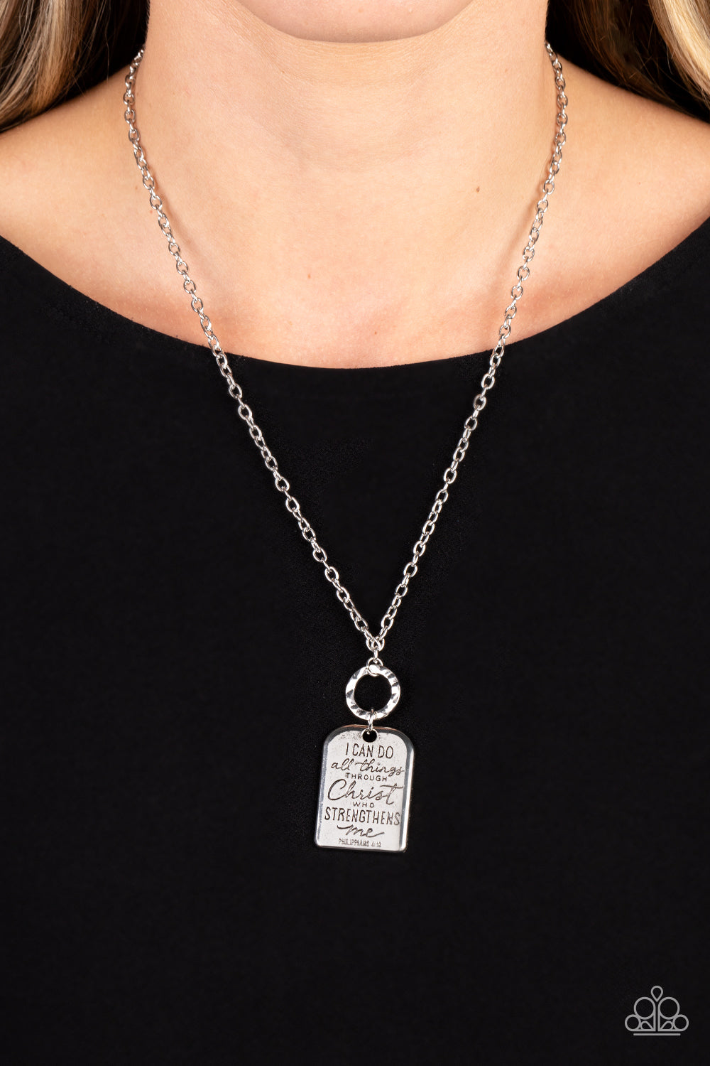 Persevering Philippians Silver-Necklace