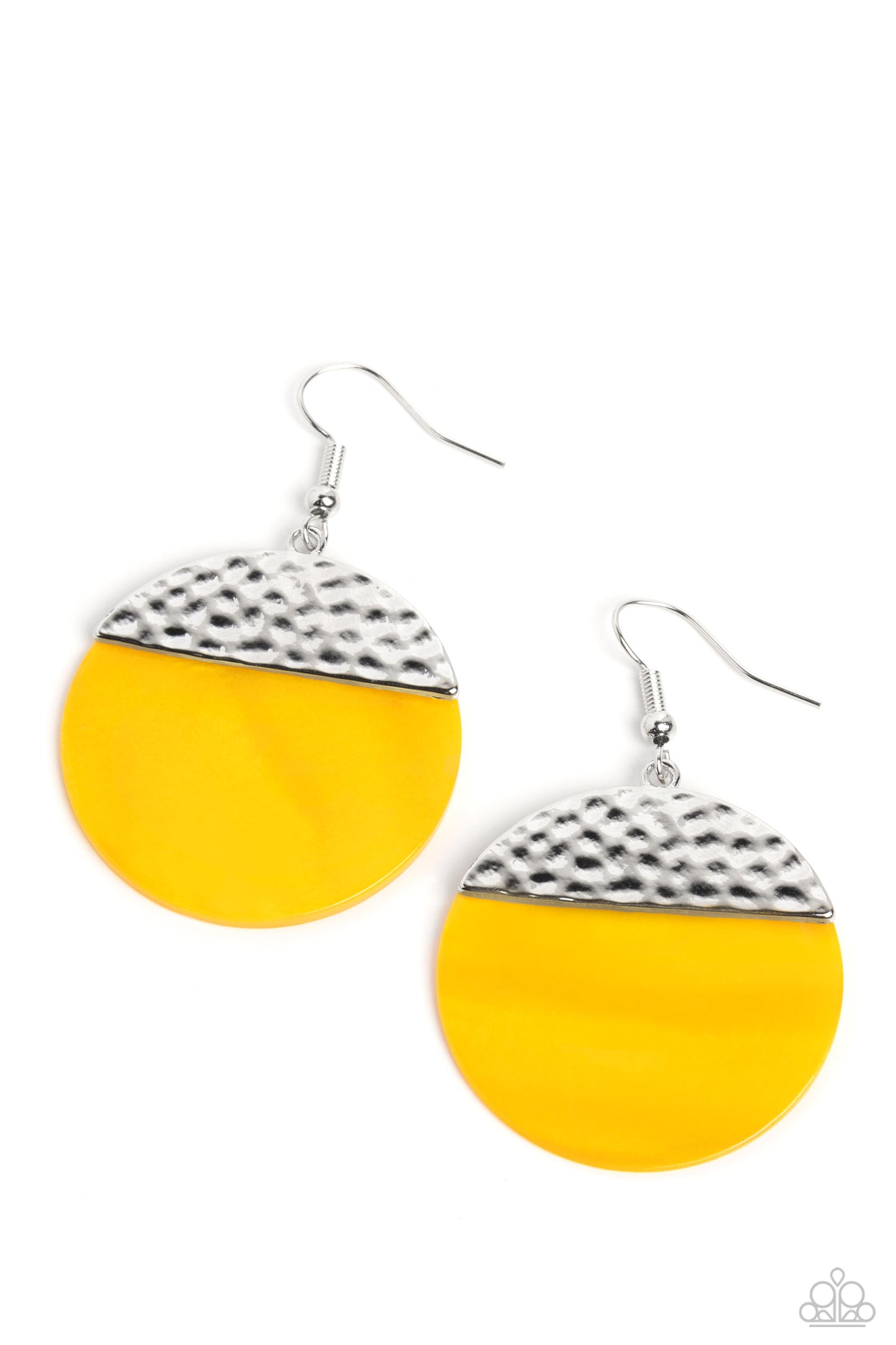 SHELL Out Yellow-Earrings
