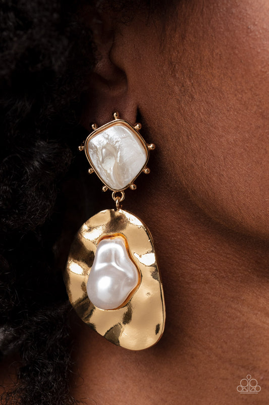 Rippling Rhapsody Gold-Earrings