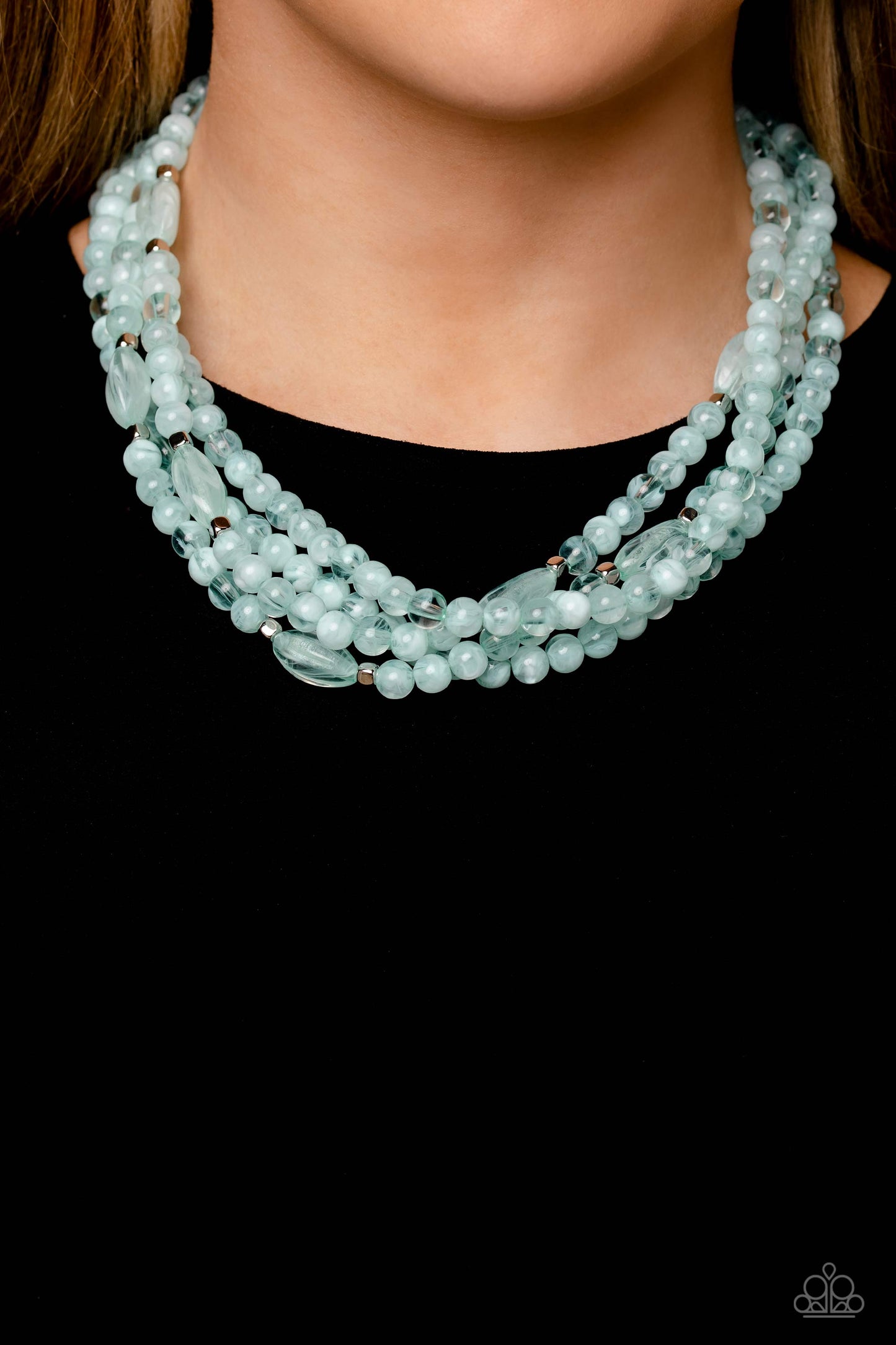 Layered Lass Blue-Necklace