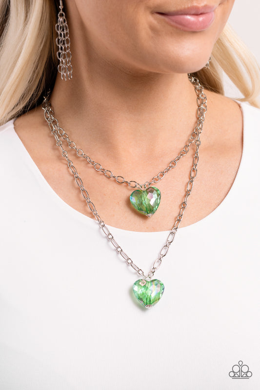 Layered Love Green-Necklace