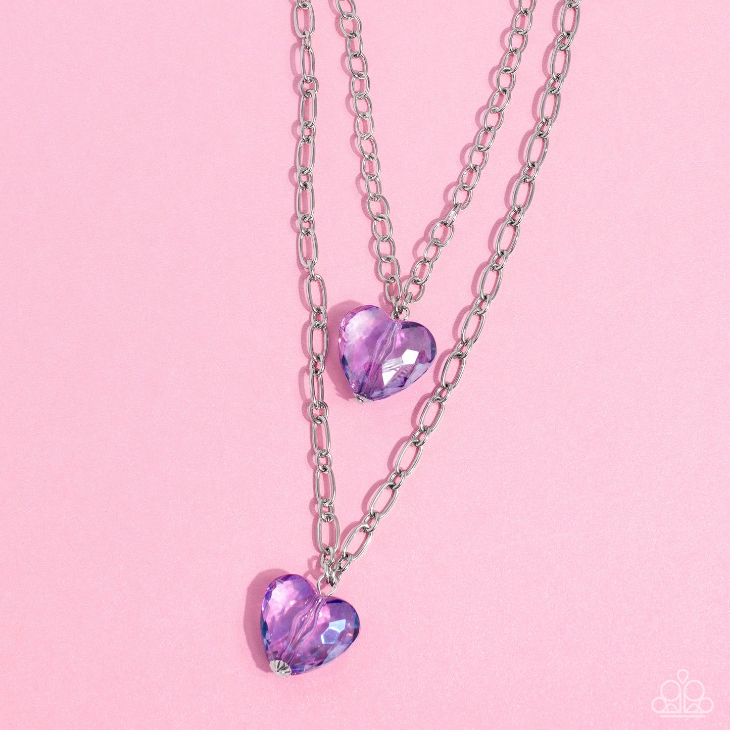 Layered Love Purple-Necklace