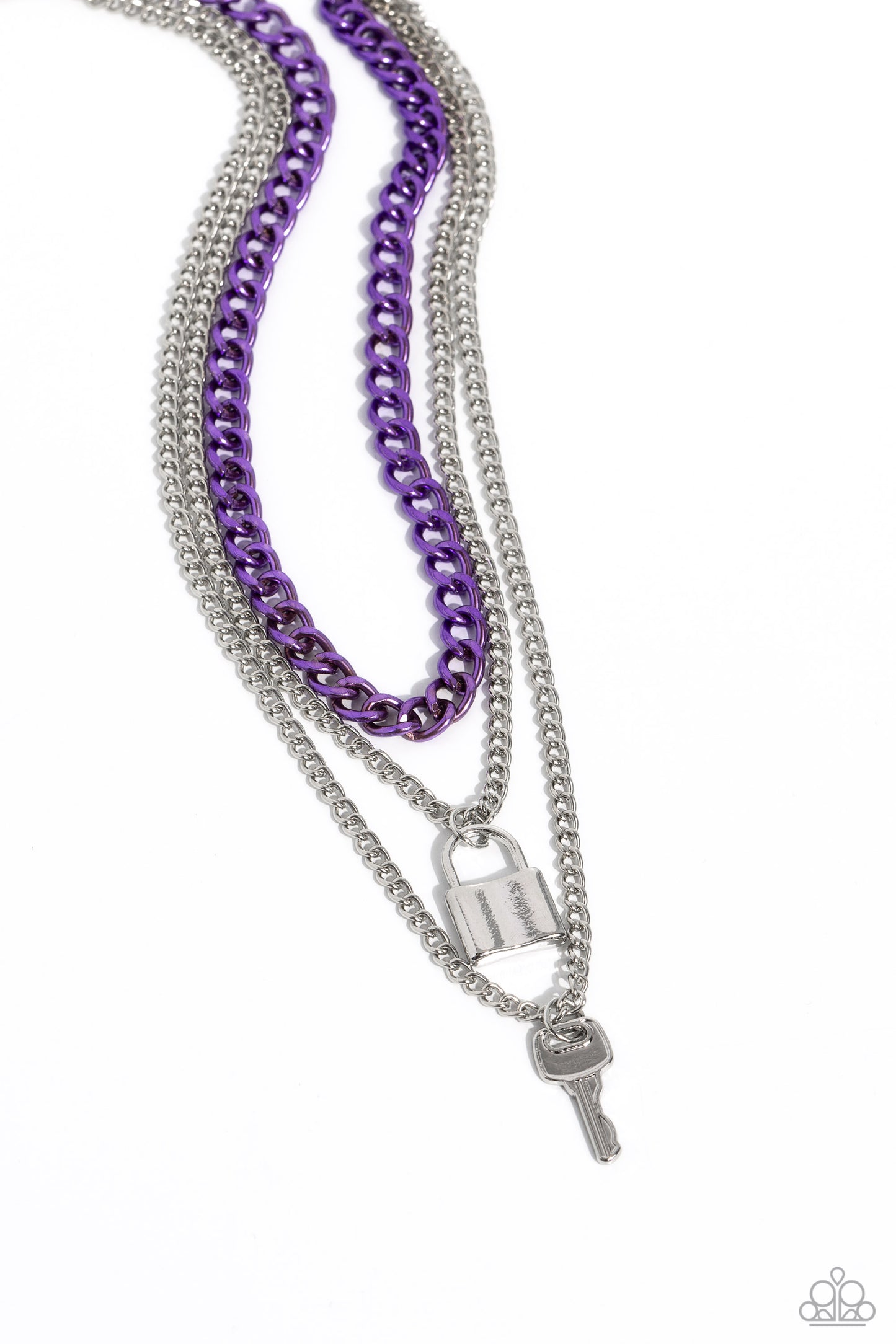 Locked Labor Purple - Necklace
