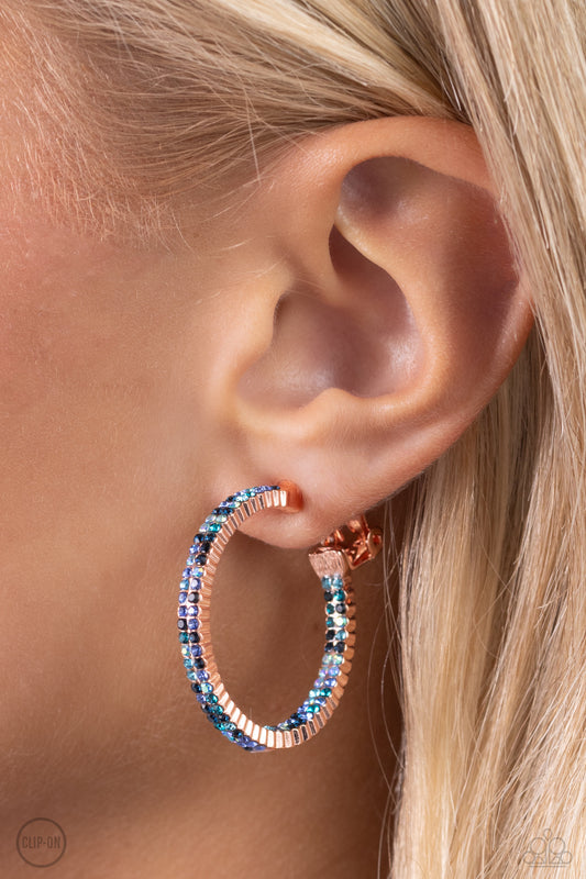 Outstanding Ombré Copper Clip-On Earrings
