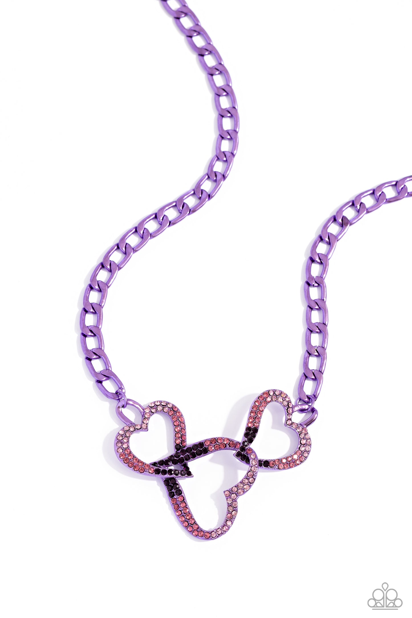 Eclectically Enamored Purple-Necklace