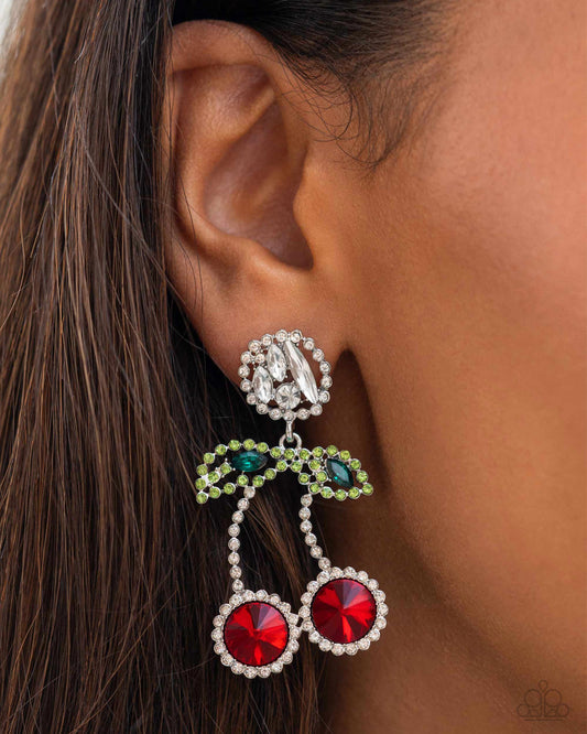 Cherry Picking Red-Earrings