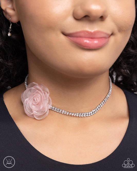 Rosy Range Pink-Necklace