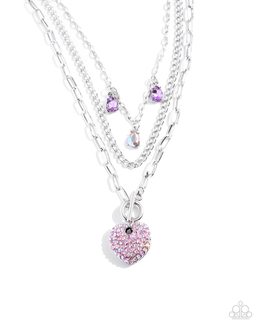 HEART History Purple-Necklace
