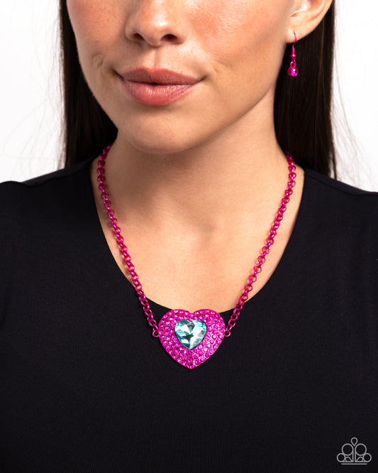 Locket Leisure Pink-Necklace
