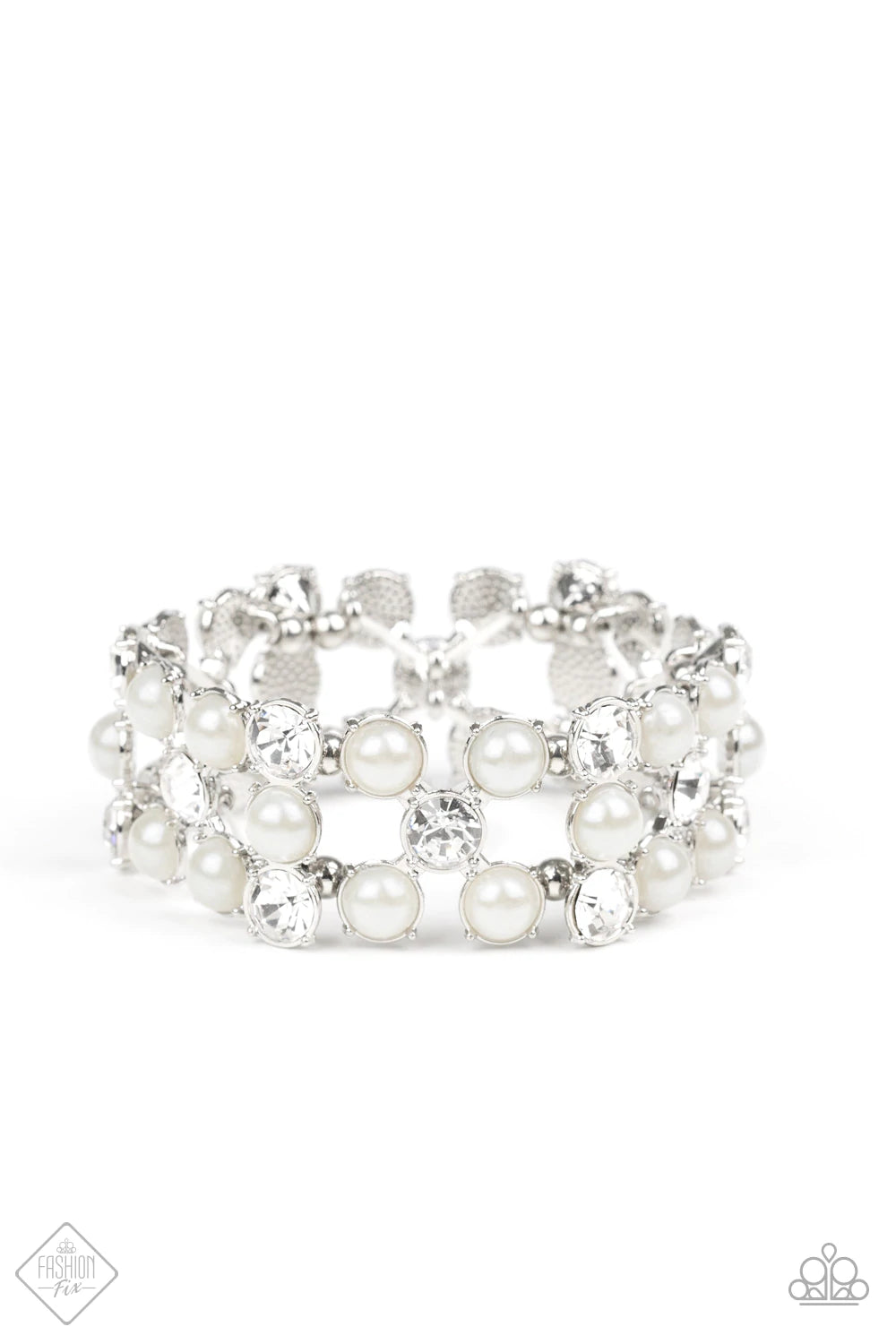 Diamonds and Debutantes White-Bracelet