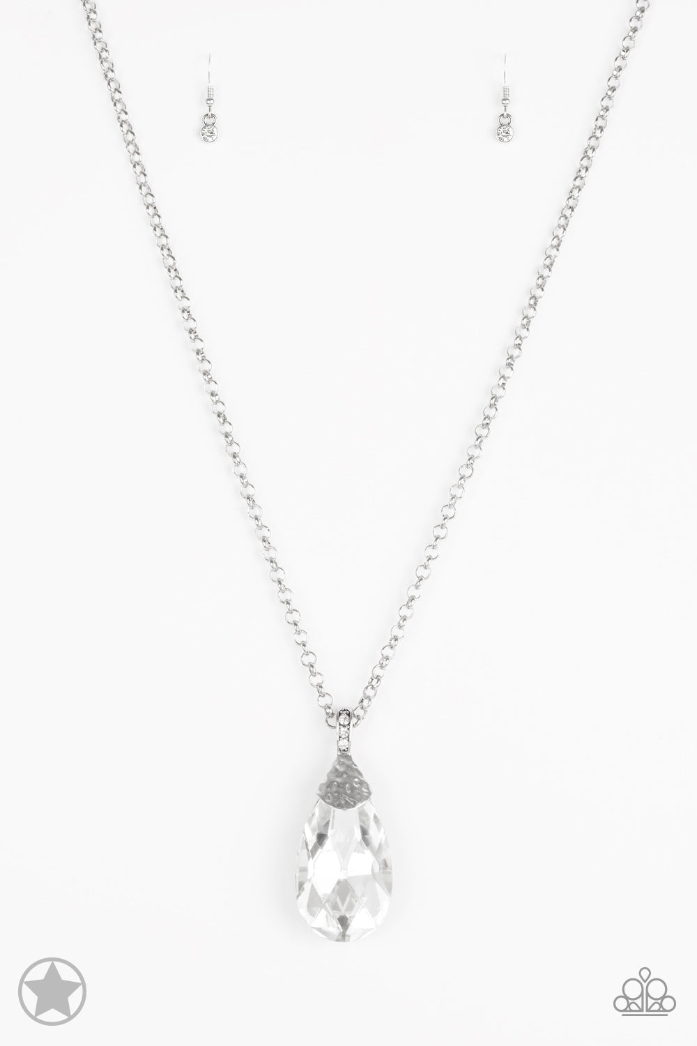 Spellbinding Sparkle White-Necklace