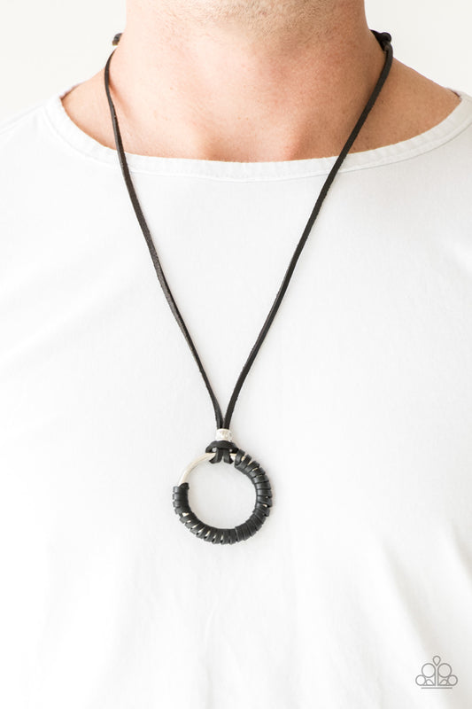 Get Over GRIT! Black-Urban Necklace