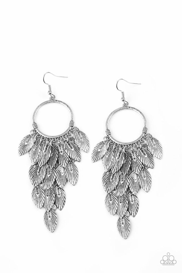 Feather Frenzy Silver-Earrings
